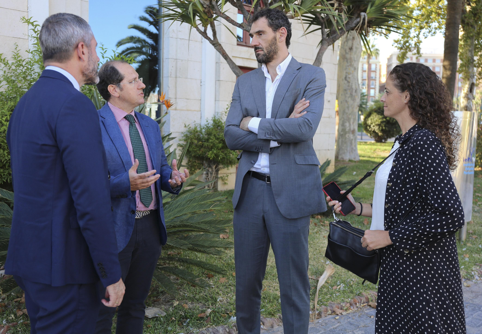 Las fotos de la visita de Jorge Garbajosa a Málaga