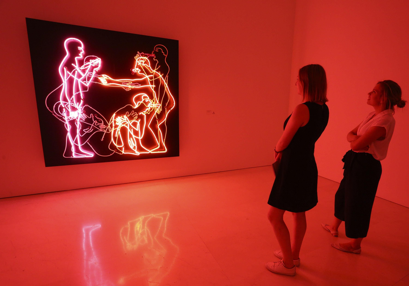 Fotos de la exposición de Bruce Nauman en el Museo Picasso Málaga