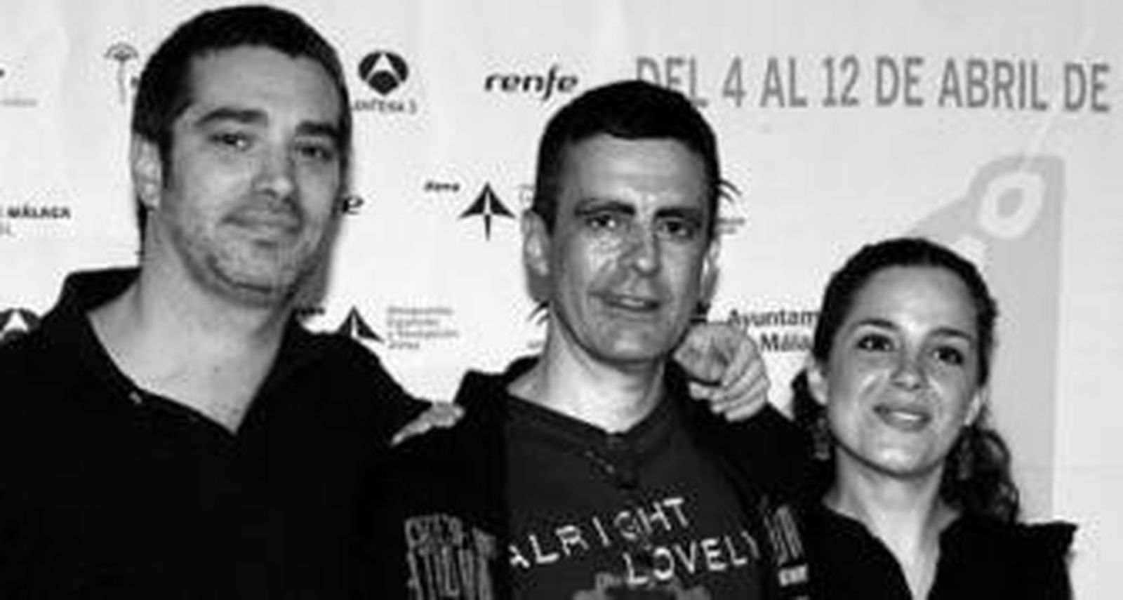 Adriá Collado, Guillermo Groizard y Nuria Gago, ayer en Málaga.