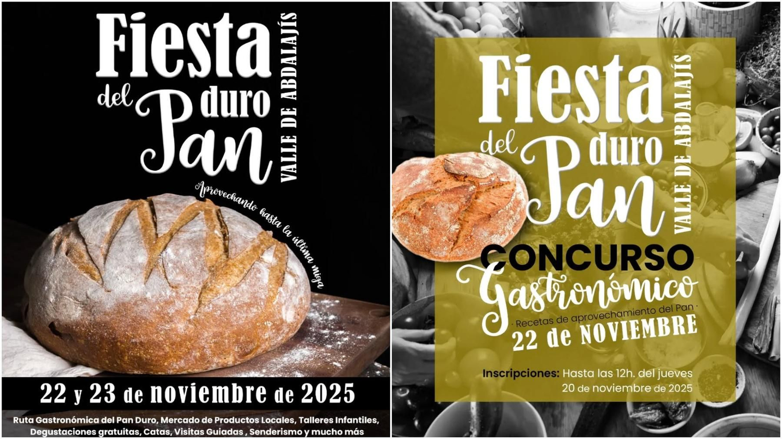 Cartel promocional de la Fiesta del Pan Duro de Valle de Abdalajís.