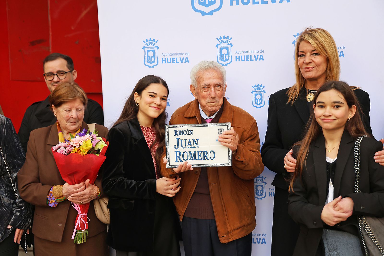 Las fotografías de la rotulación del Rincón de Juan Romero