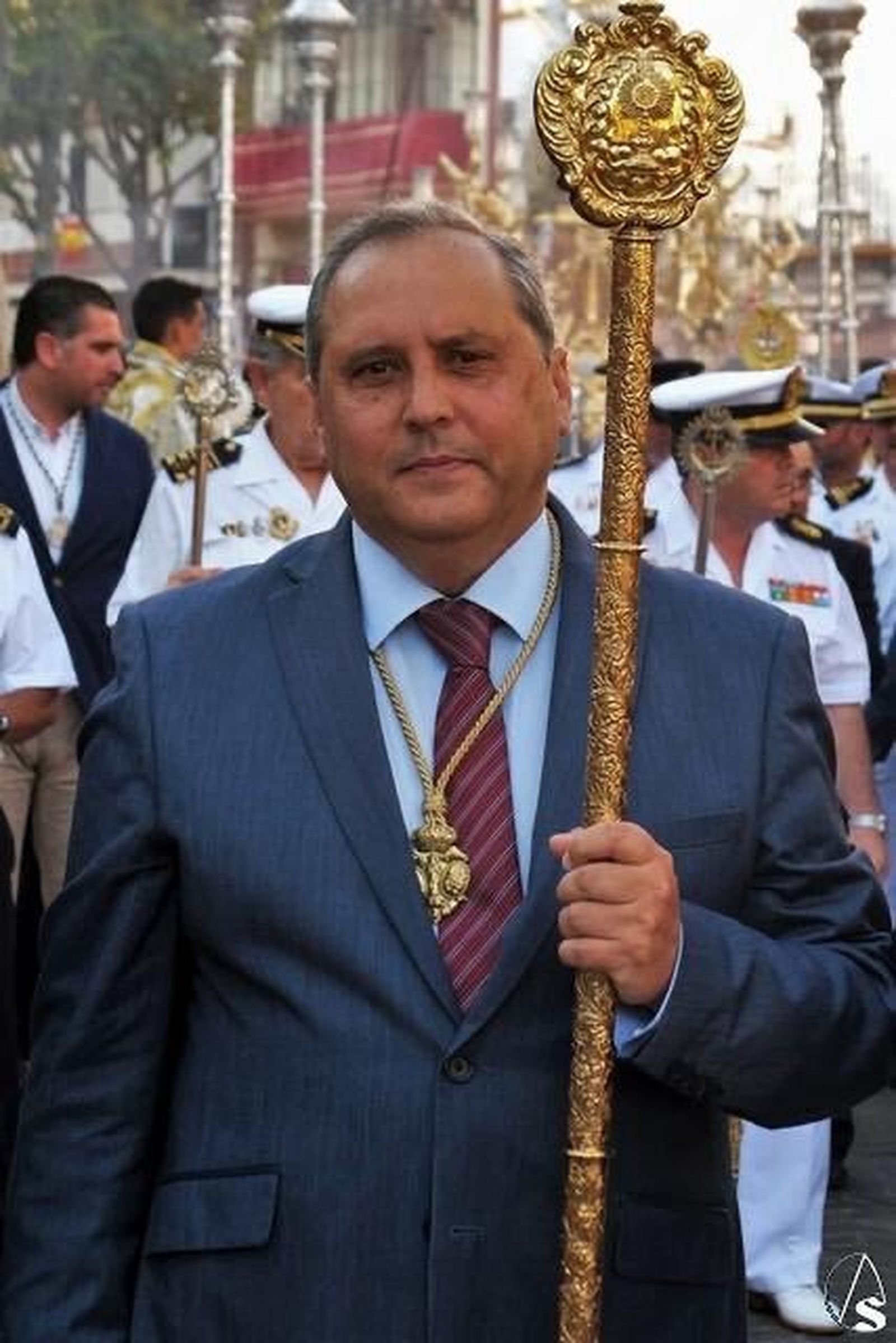 El cofrade Joaquín de la Peña