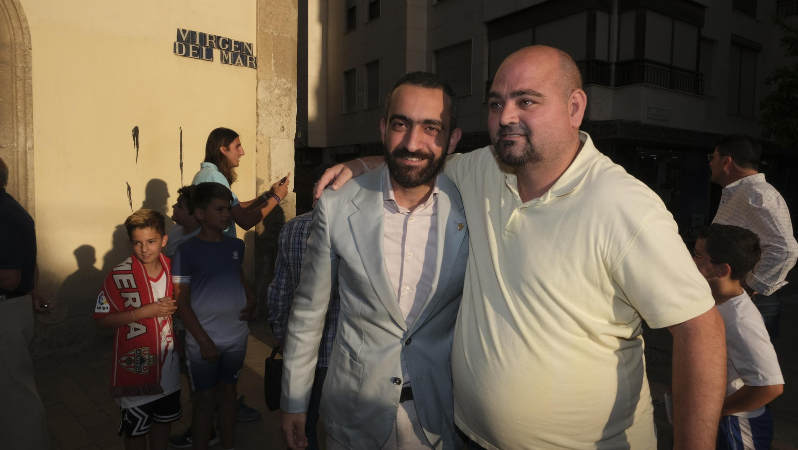 Ofrenda de la U.D. Almería a la Virgen del Mar, por el ascenso a la Liga Santander de Fútbol