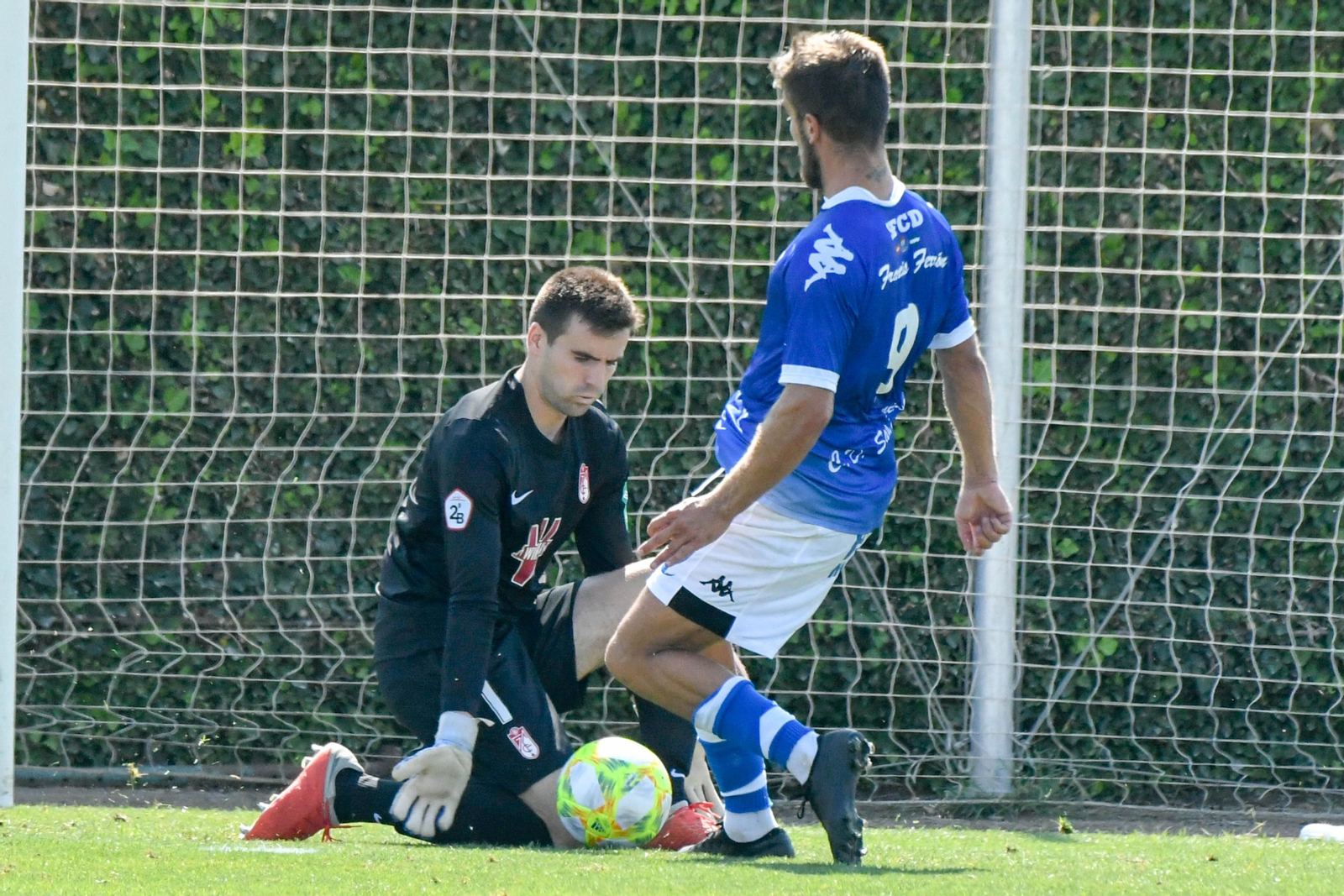 Unai Etxebarria ha compartido la portería del Recre con Luka y Joao Costa.