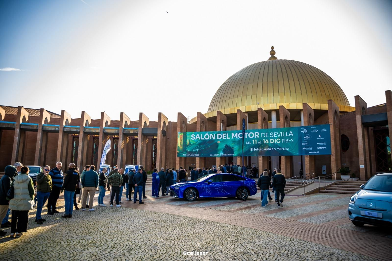 Accesos al Salón de Motor, celebrado en Fibes.
