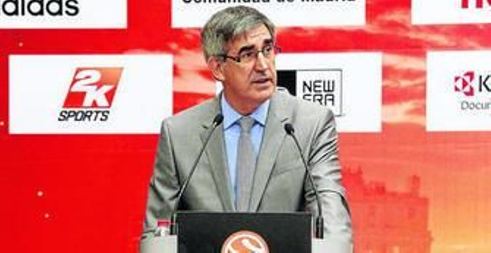 Jordi Bertomeu, director de la Euroliga, durante una rueda de prensa