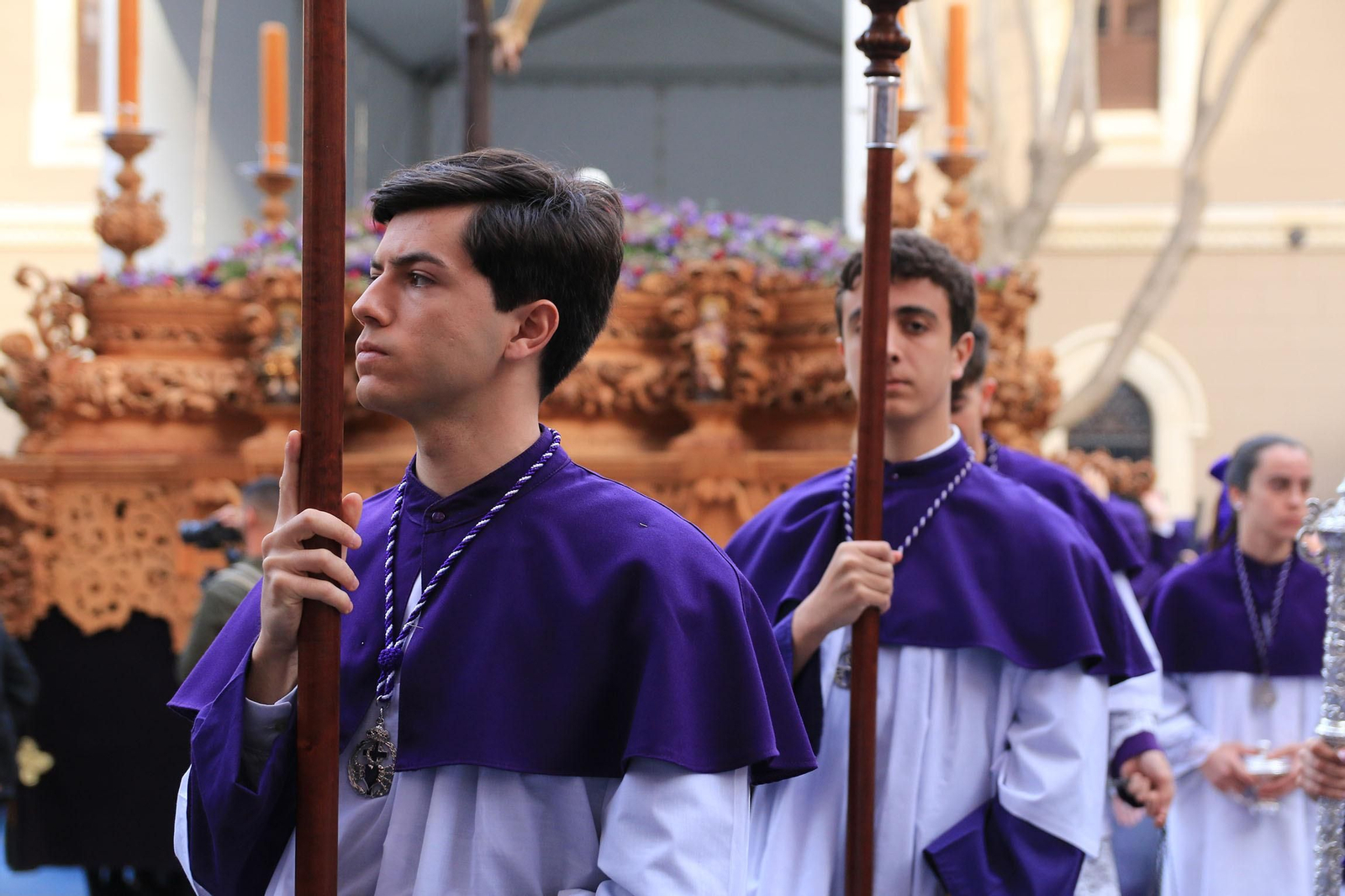 La procesión de Las Angustias, en imágenes