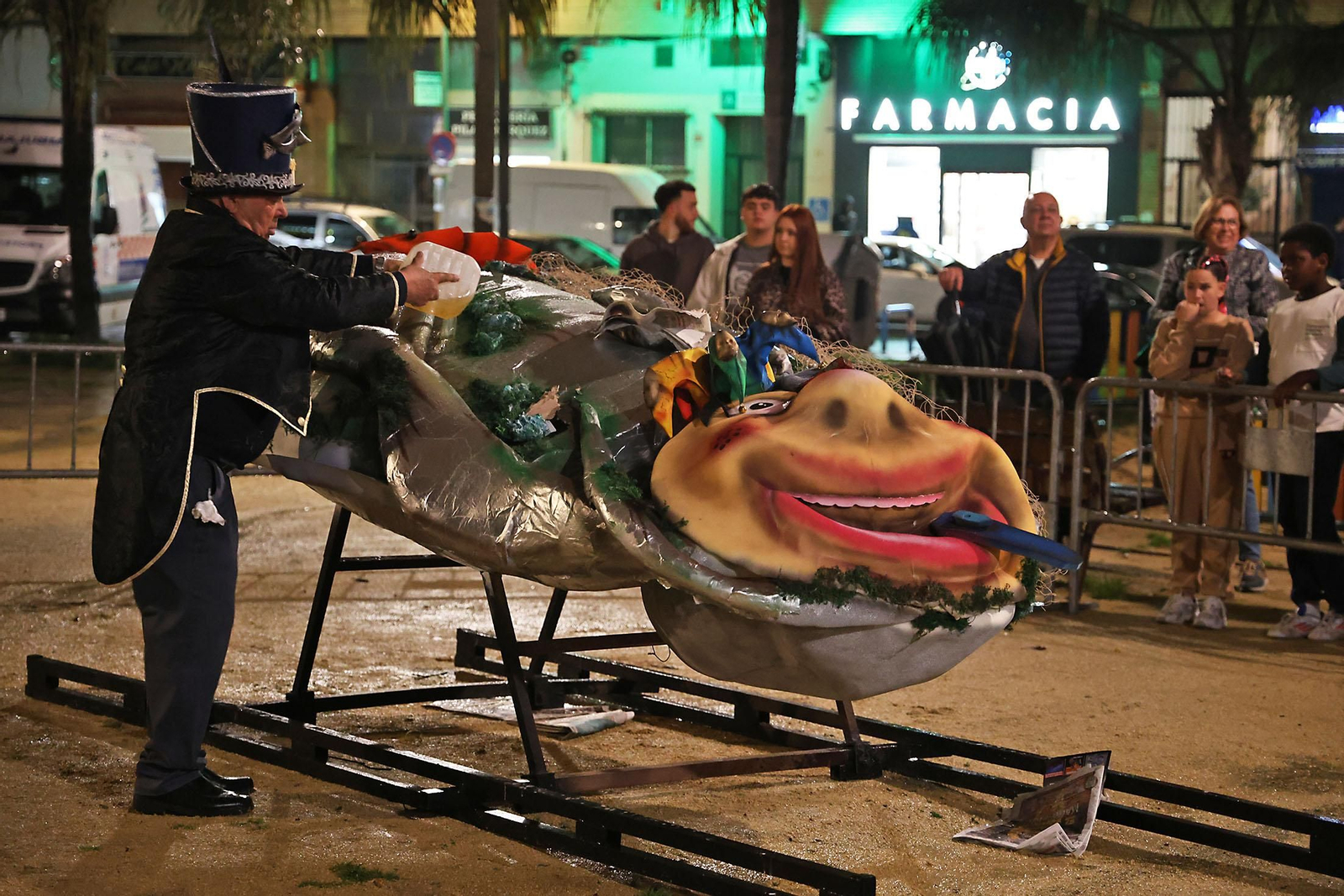 Imágenes de la quema del choco en Huelva