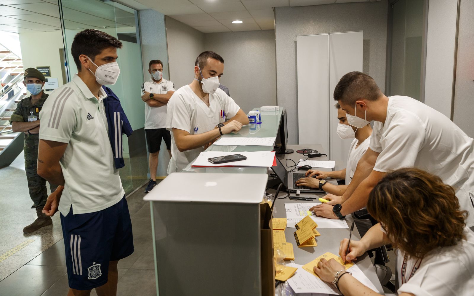 La vacunación de la selección española de fútbol para la Eurocopa