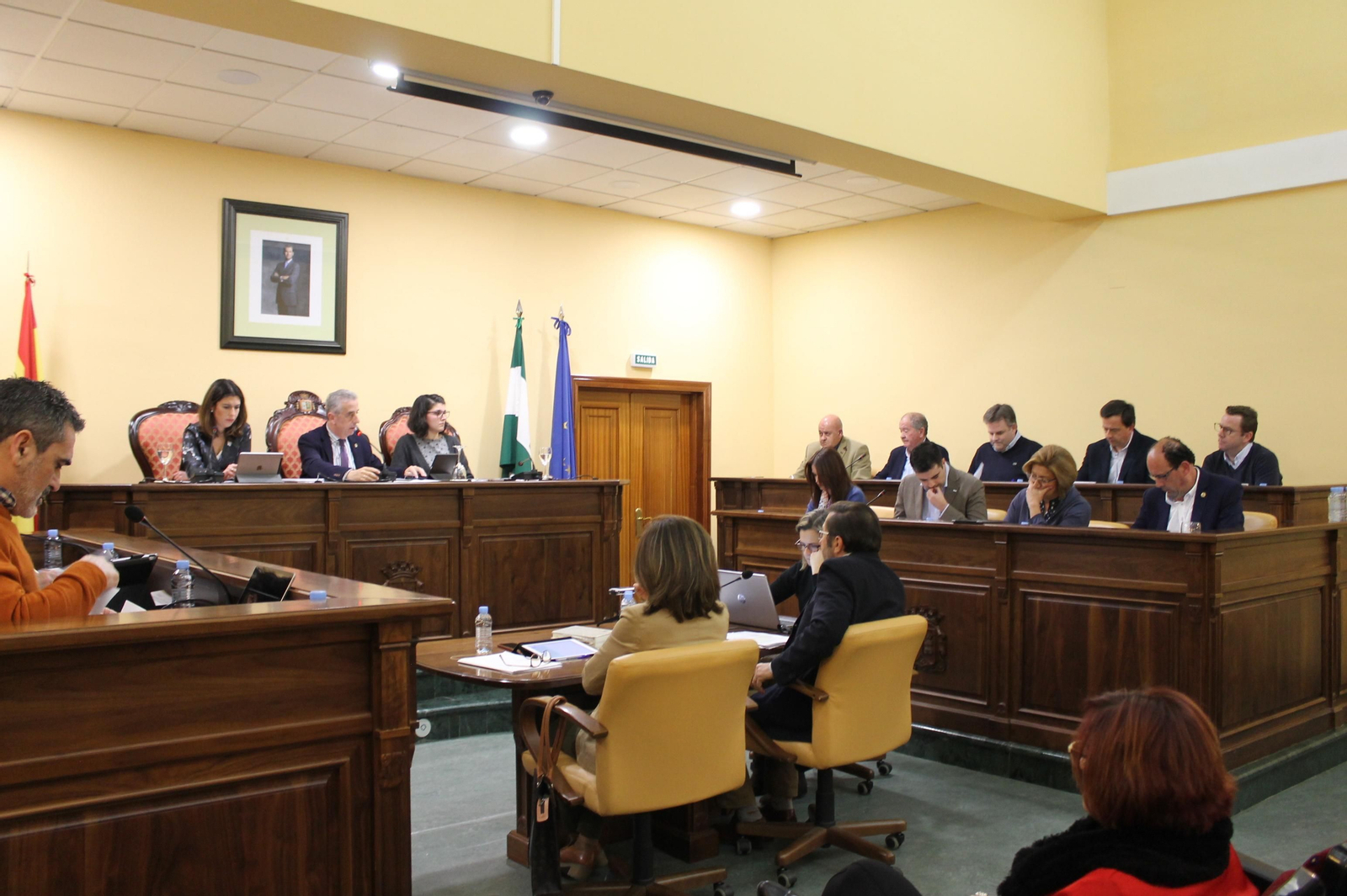 Pleno de Lucena del pasado mes de febrero.