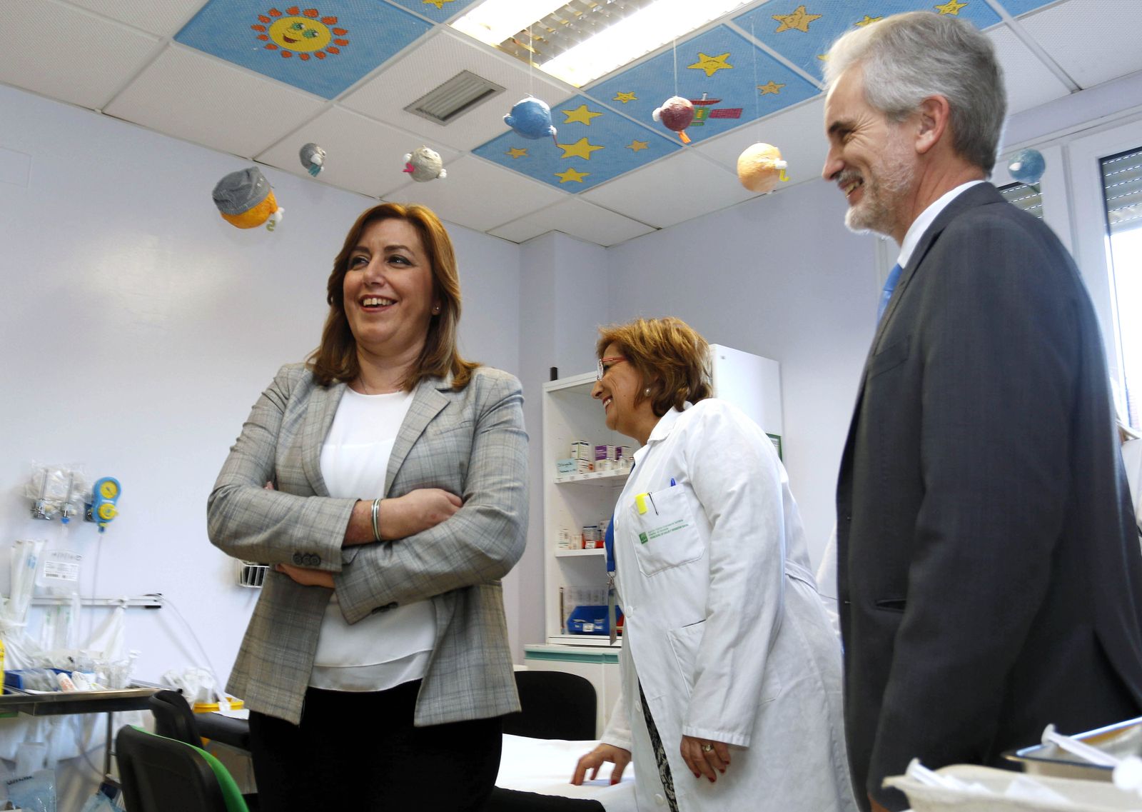 Susana Díaz y Aquilino Alonso.