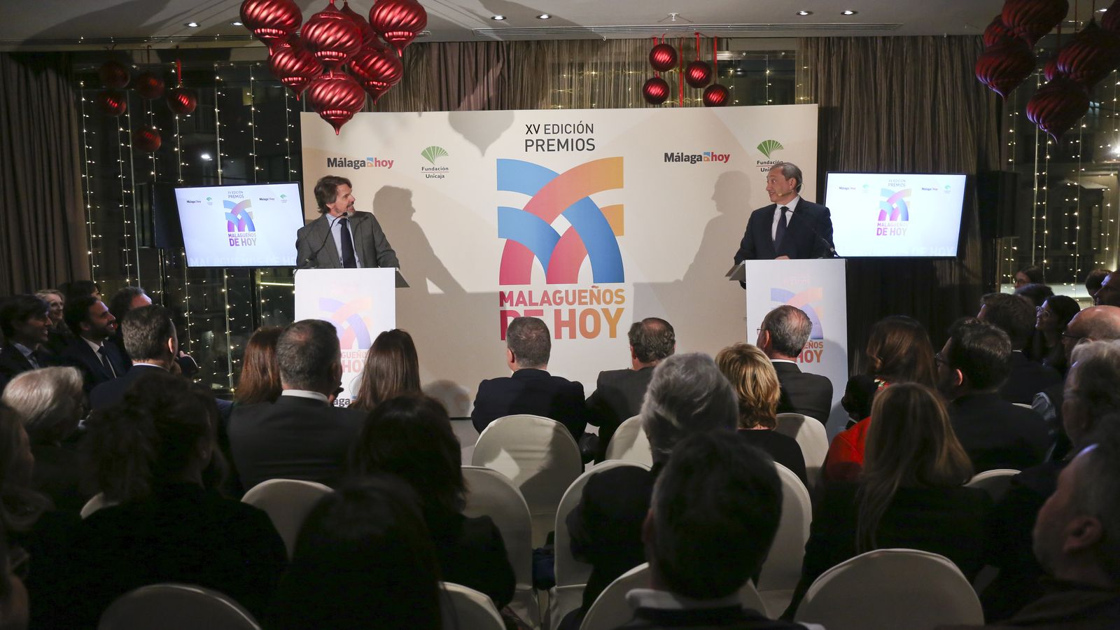 León Gross y Méndez en un momento de los premios.