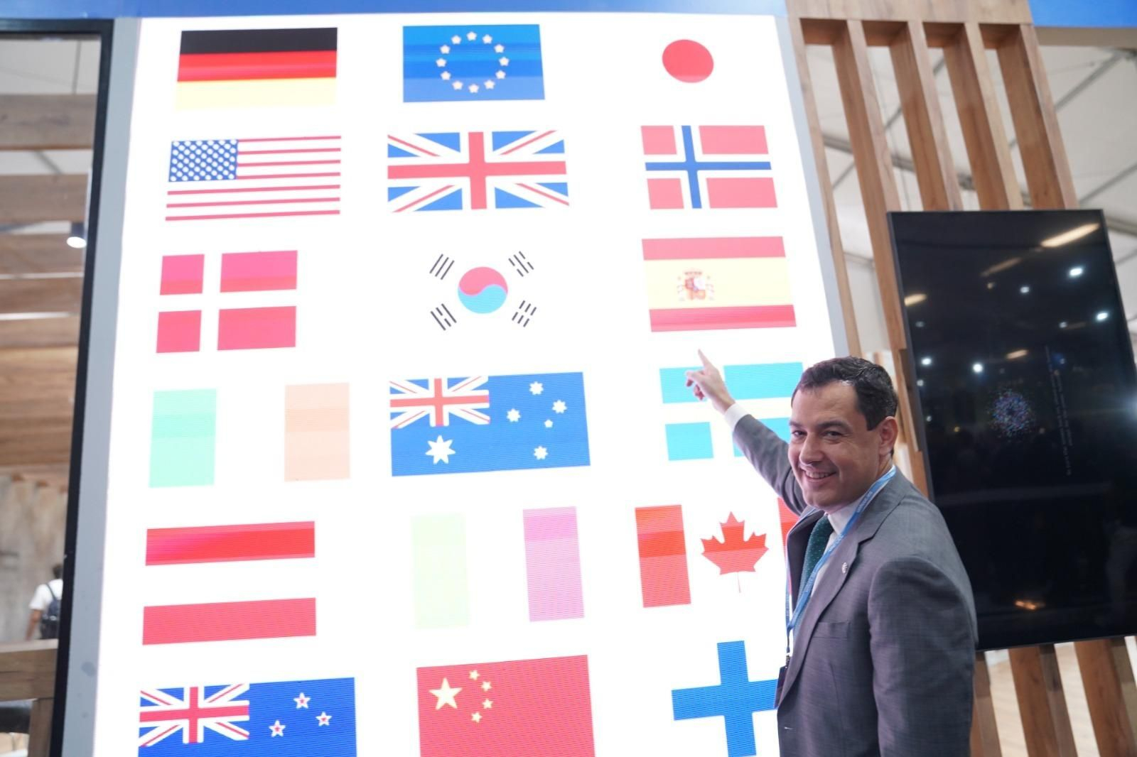 Juanma Moreno en la Cumbre del Clima en Egipto.