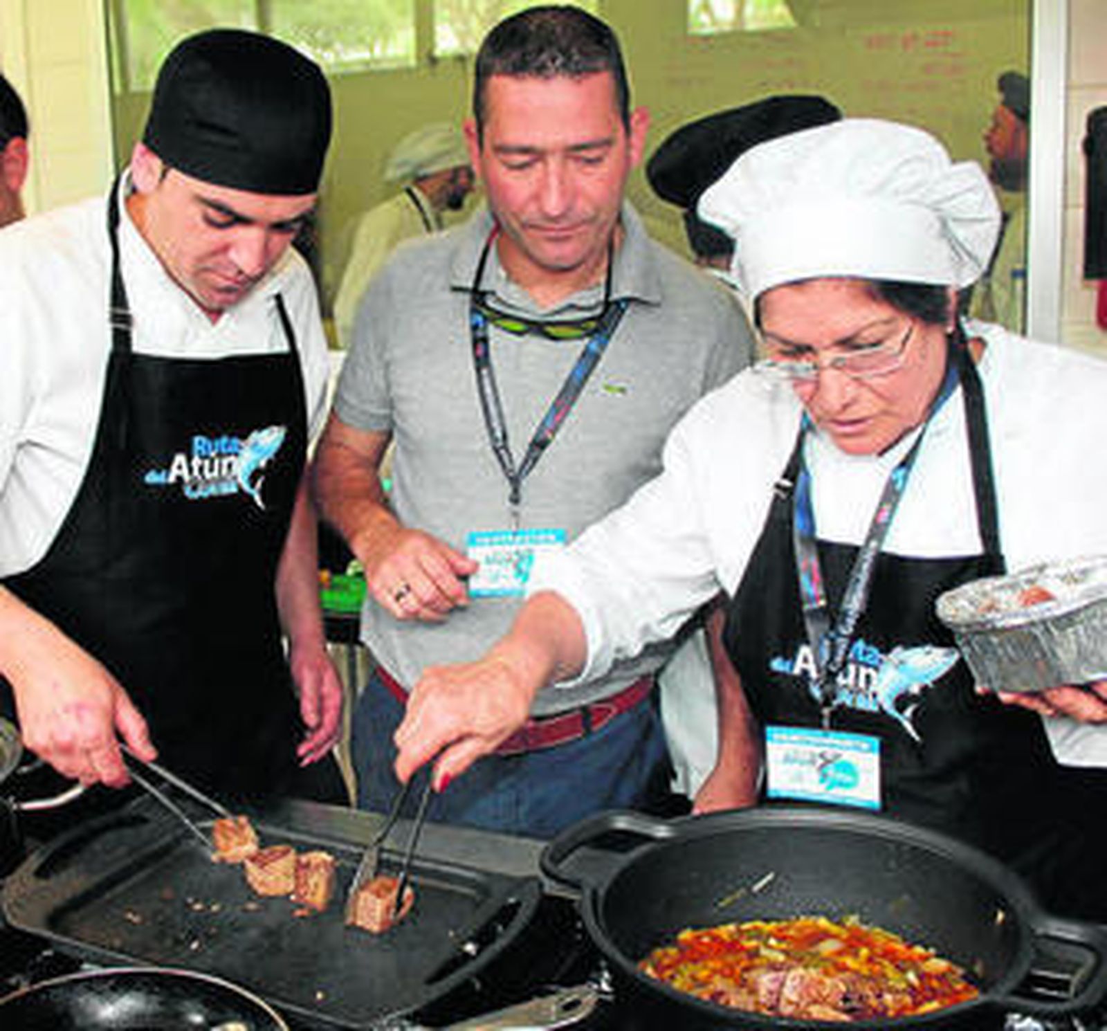 Tercer premio de cocina tradicional, tarantelo con cebolla escalonada del Restaurante Blanco y Verde.