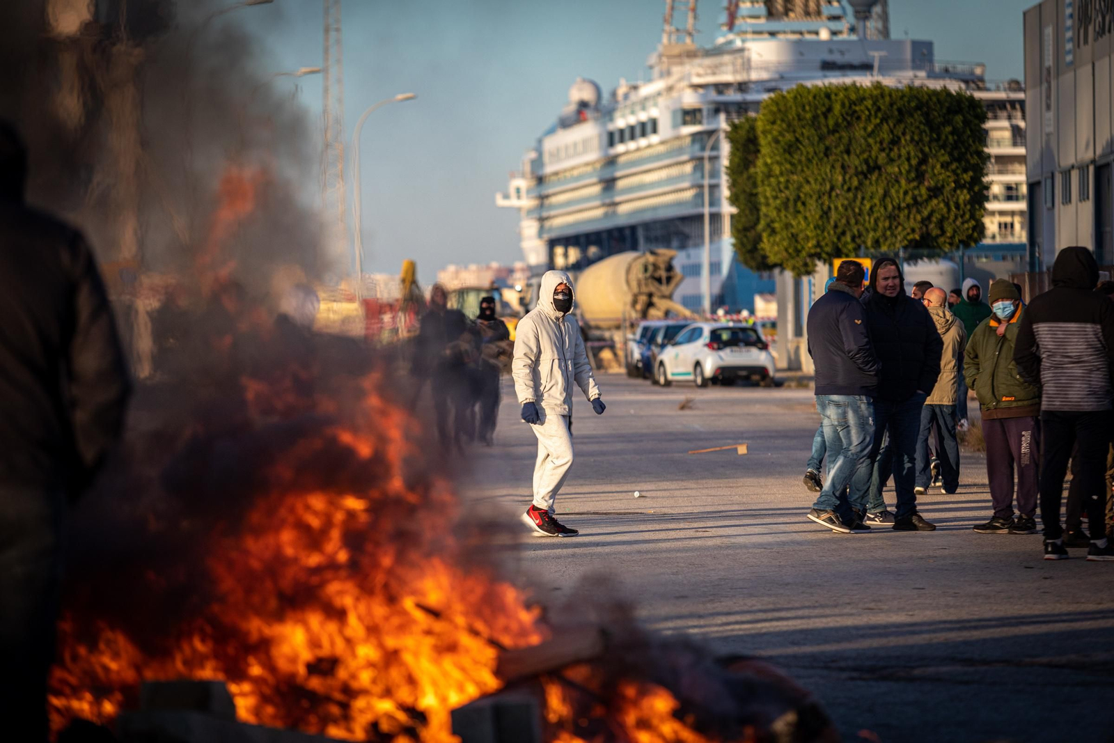 Imágenes de la novena jornada de huelga del metal en Cádiz