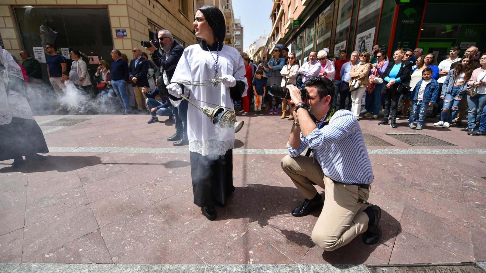 Fotos de la procesión del Resucitado en Algeciras