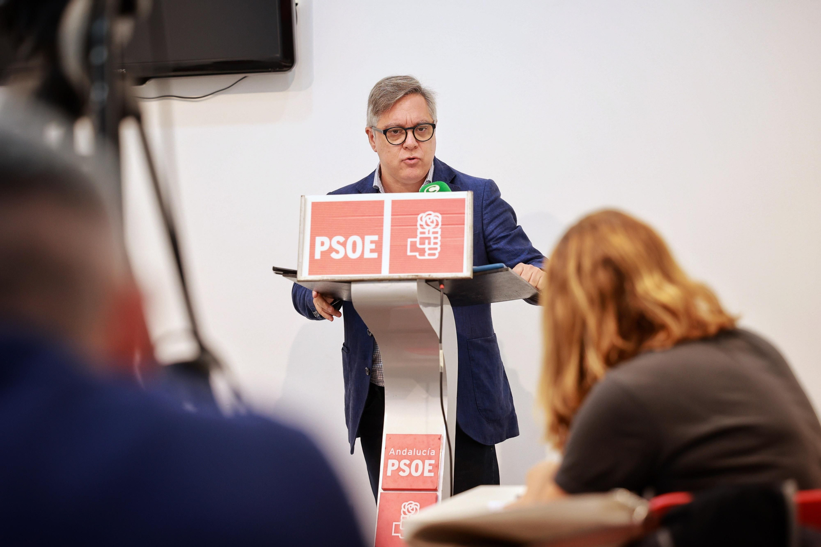 Óscar Torres, en la rueda de prensa de este jueves en la sede de Gaspar del Pino.