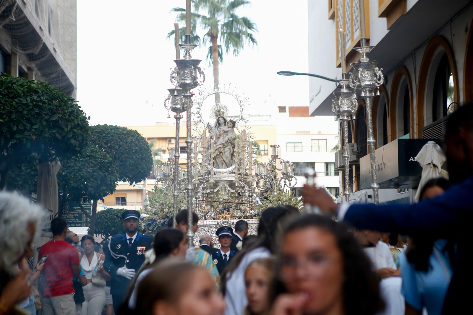 Procesión de la Virgen de la Palma, en imágenes