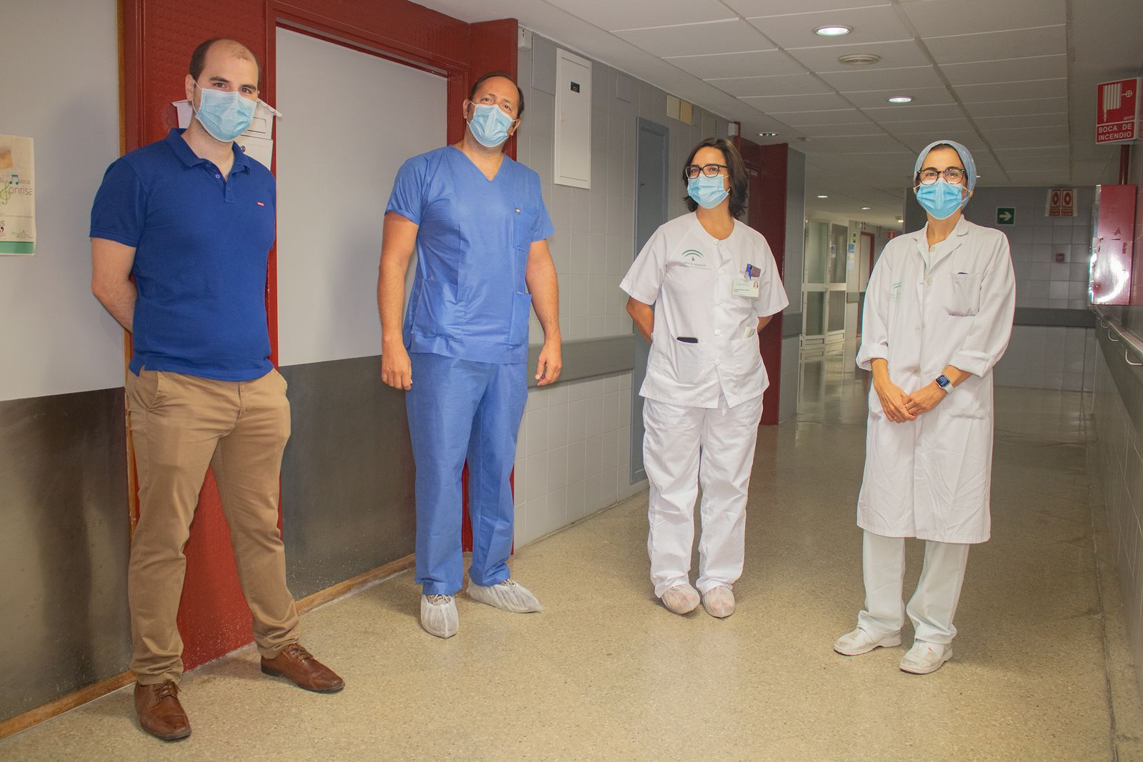 Parte del equipo de Medicina Interna del Hospital Virgen del Rocío.