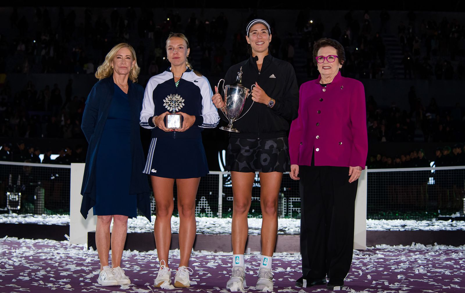 La celebración de Muguruza como 'maestra' del tenis