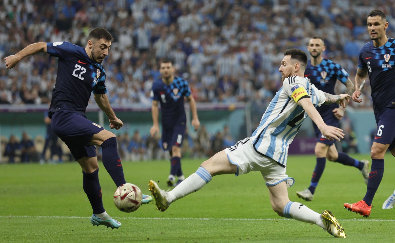 Las fotos de Messi contra Croacia