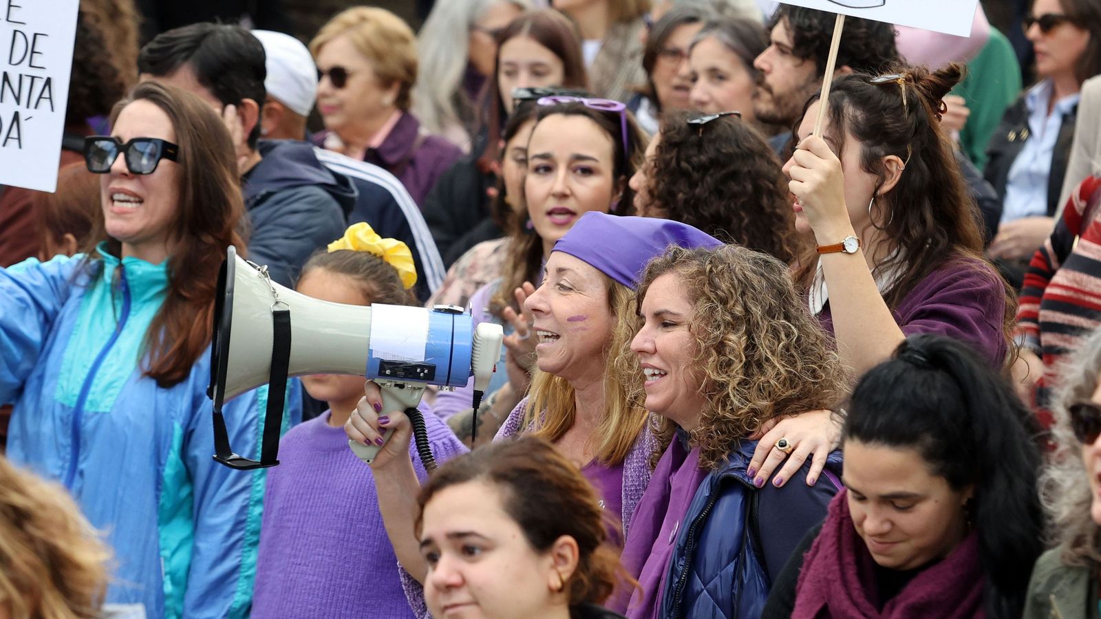 Imágenes de la manifestación en Jerez por el Día Internacional de las Mujeres