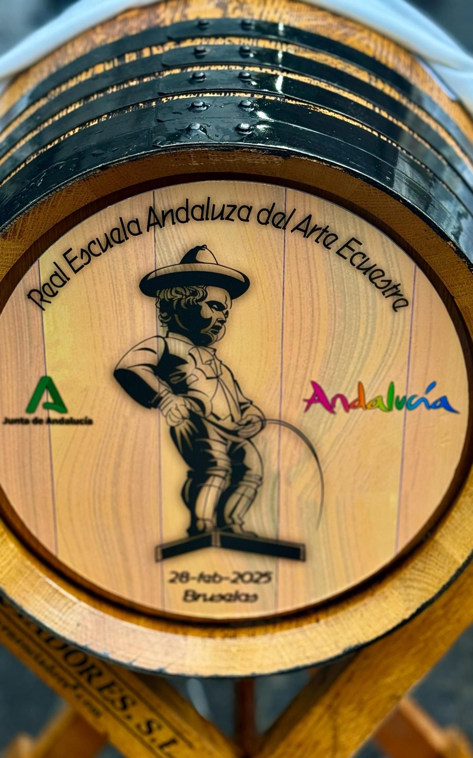 Bota personalizada de Veneciadores SL en Bruselas.