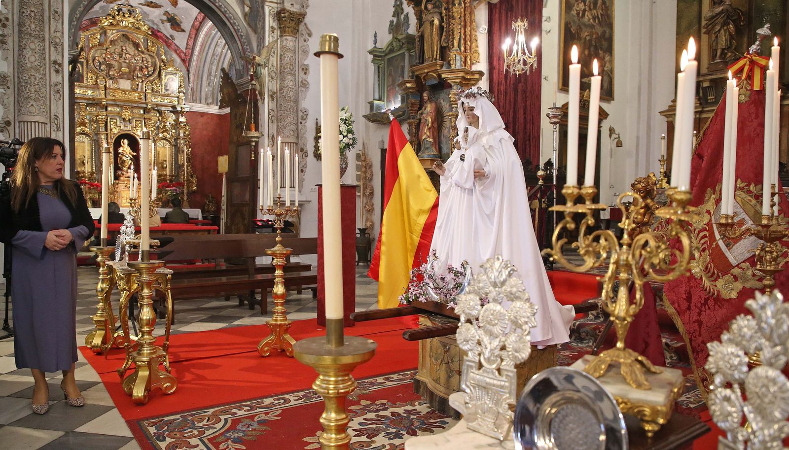 Fotos de la misa de despedida de la Virgen Santa María La Coronada en San Roque