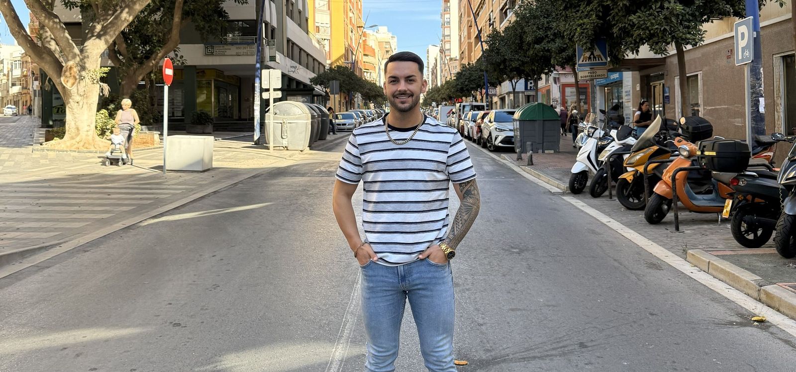 Miguel Cabrera durante su última visita a Almería.