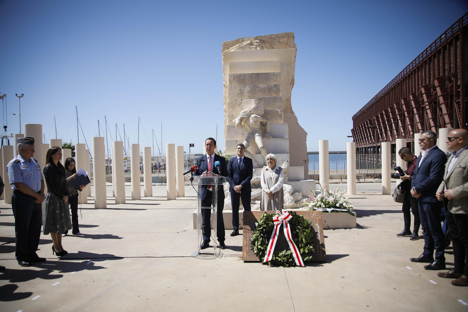 Acto de conmemoración a las víctimas del campo de concentración nazi de Mathausen, en imágenes