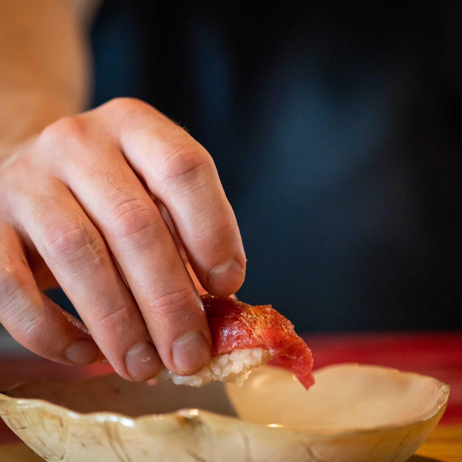 Plato de Akase, restaurante japonés de Jerez.