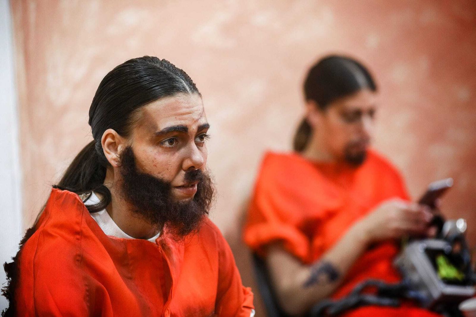 El ambiente en los camerinos del Falla