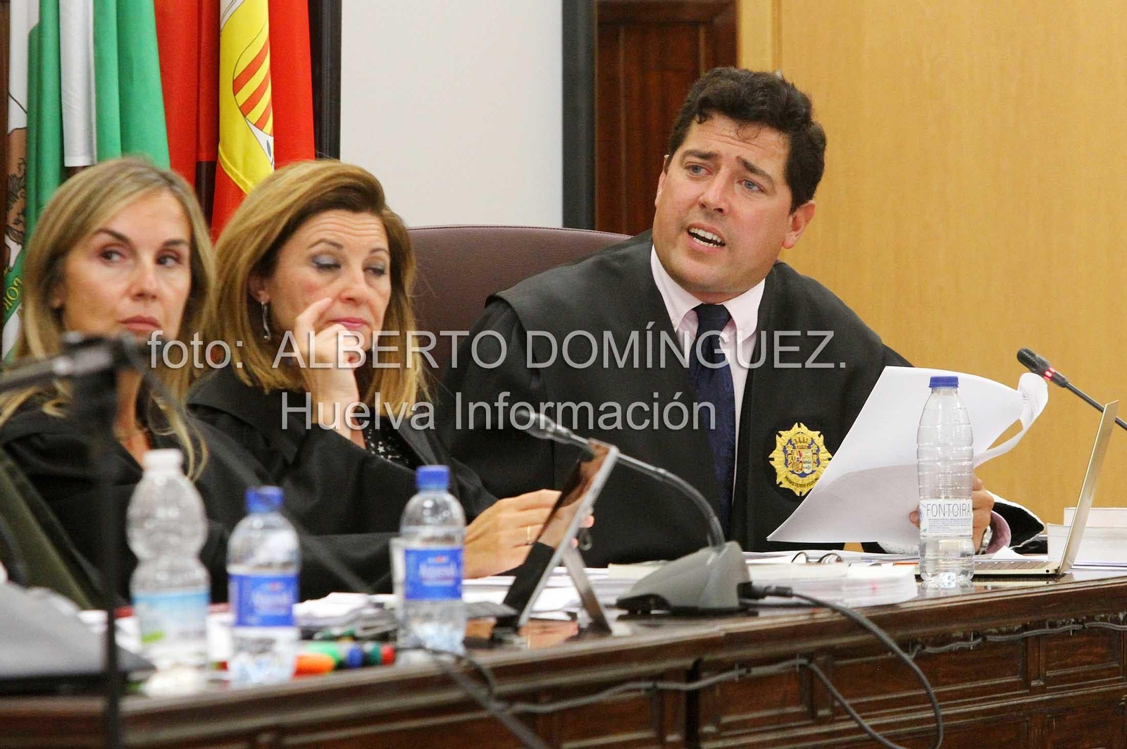 Imágenes de la declaración del acusado por el doble homicidio de Almonte.