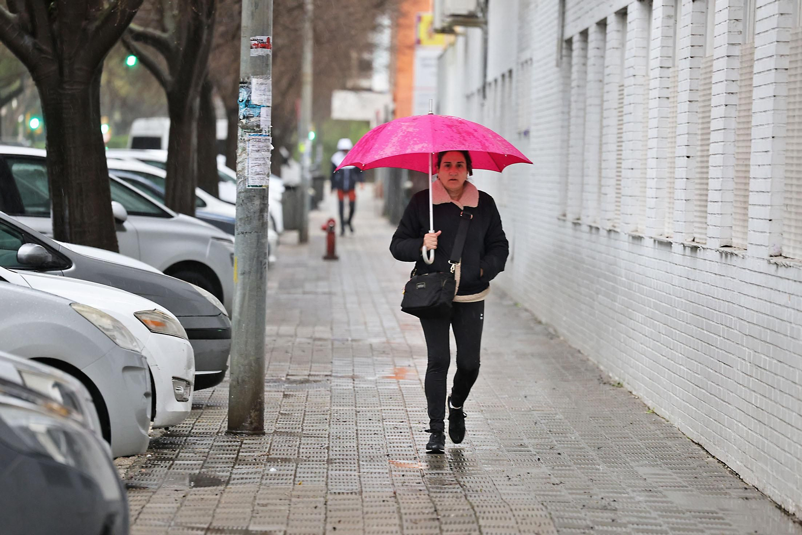 Las imágenes de la lluviosa mañana del jueves 13 de marzo en Huelva