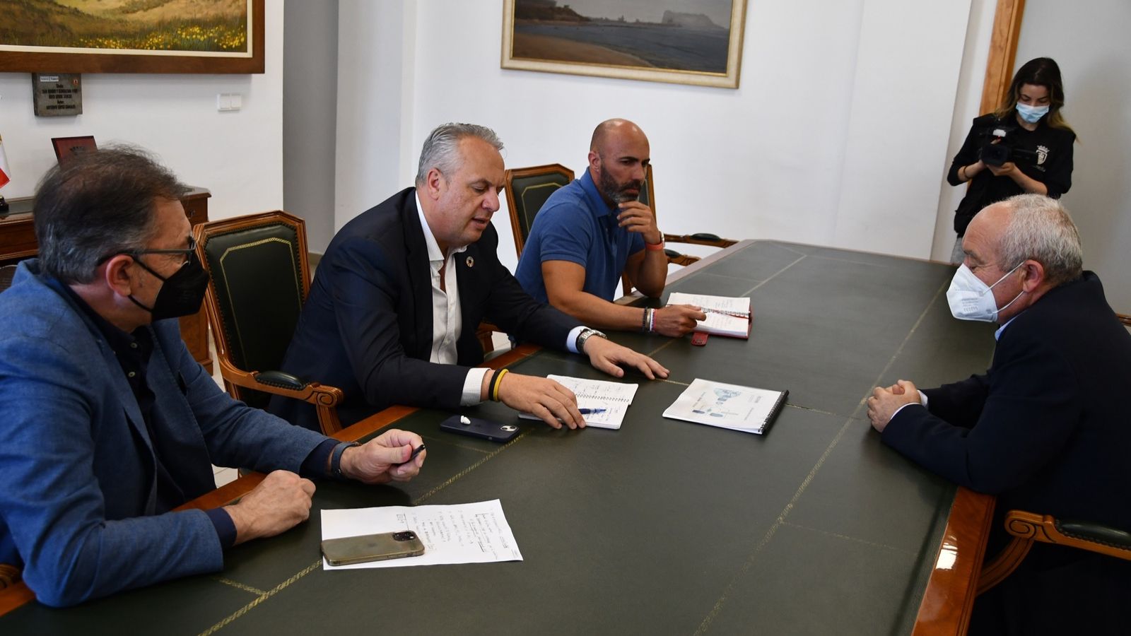 La reunión entre el Ayuntamiento e Indorama.