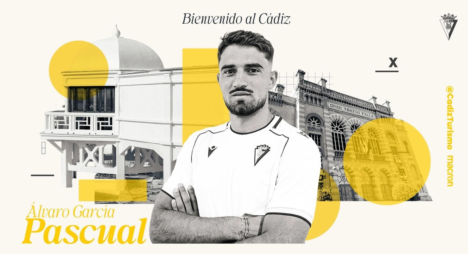 La bienvenida del Cádiz a Álvaro García Pascual. La bienvenida del Cádiz a Álvaro García Pascual.