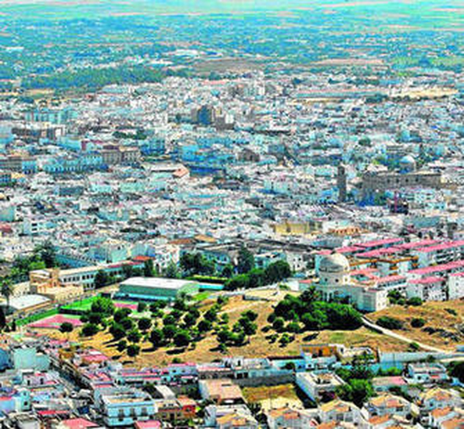Vista del casco urbano del municipio chiclanero.