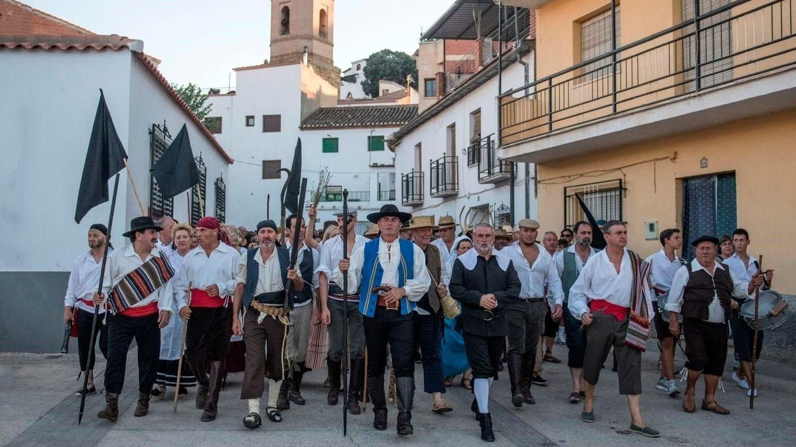 Imagen de la recreación histórica realizada por los propios vecinos de La Peza