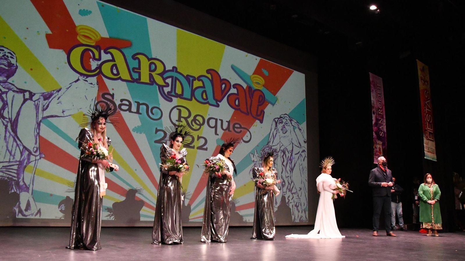 Las ninfas y la diosa del Carnaval de San Roque.