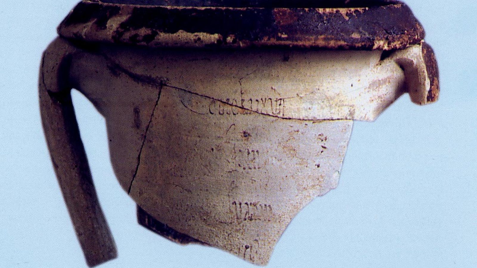 'Titulus pictus' en un ánfora de la segunda mitad del siglo I después de Cristo.