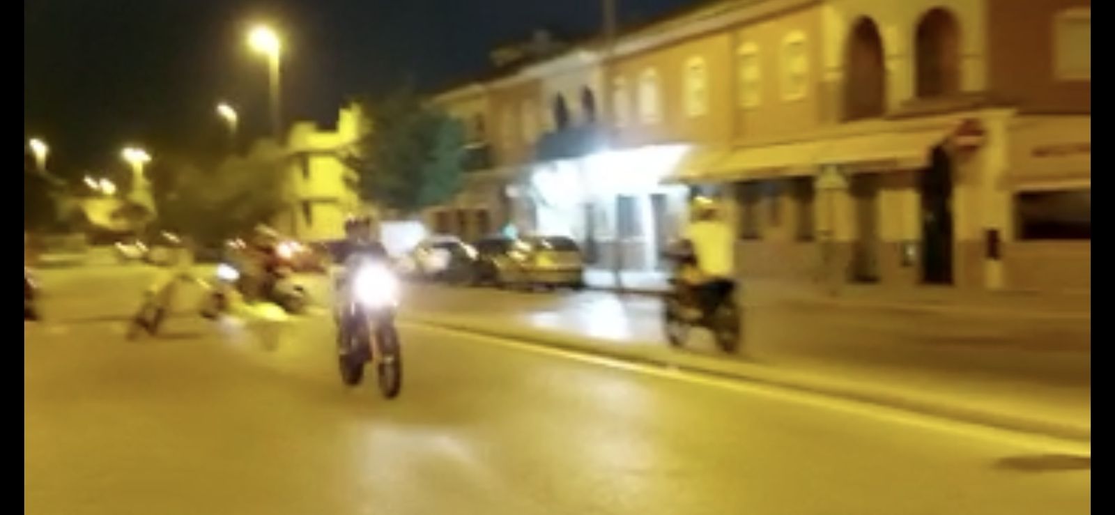 Imagen tomada de uno de los vídeos grabado por un vecino esta semana.