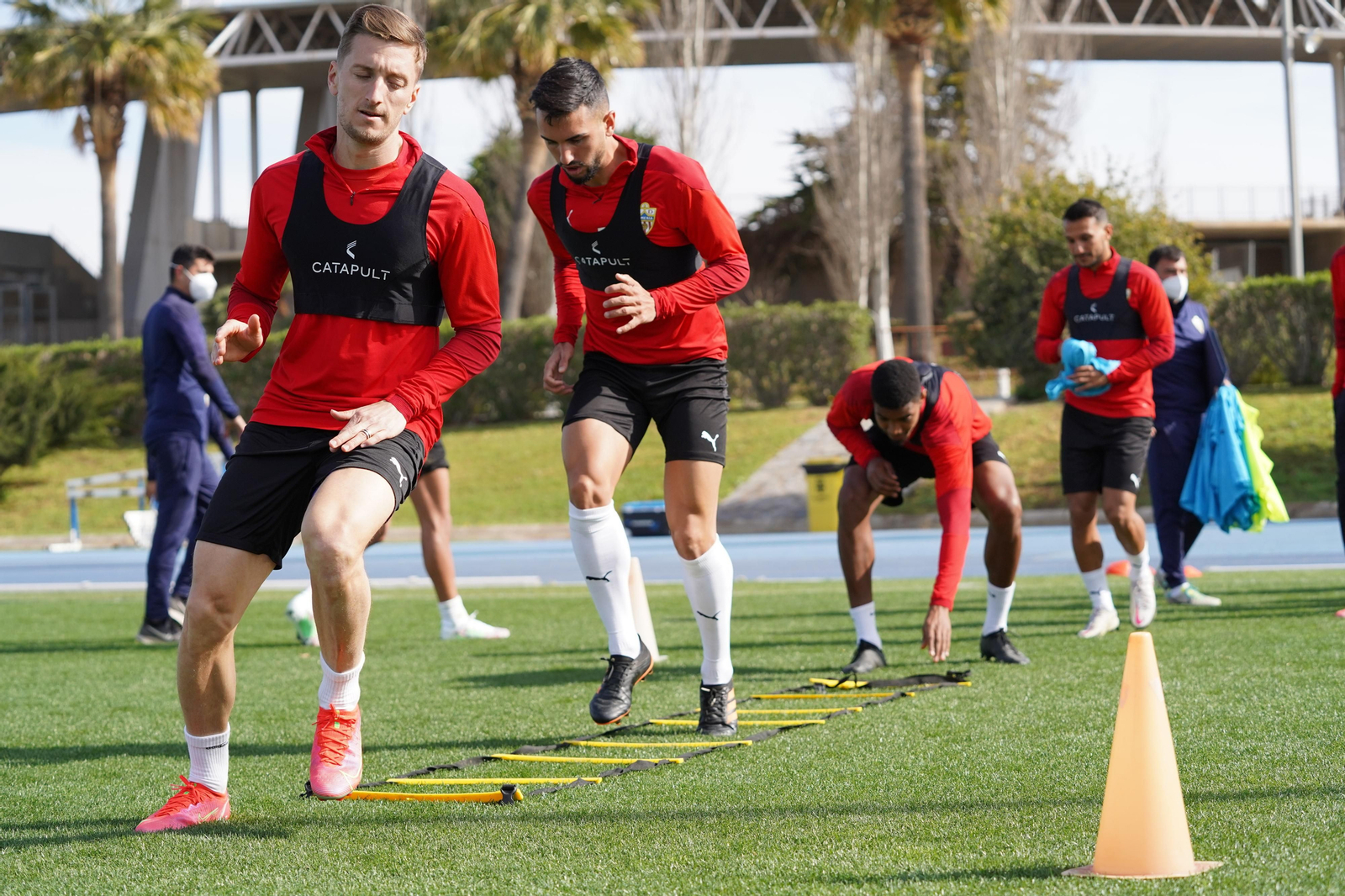 Entrenamiento del Almería, viernes 26