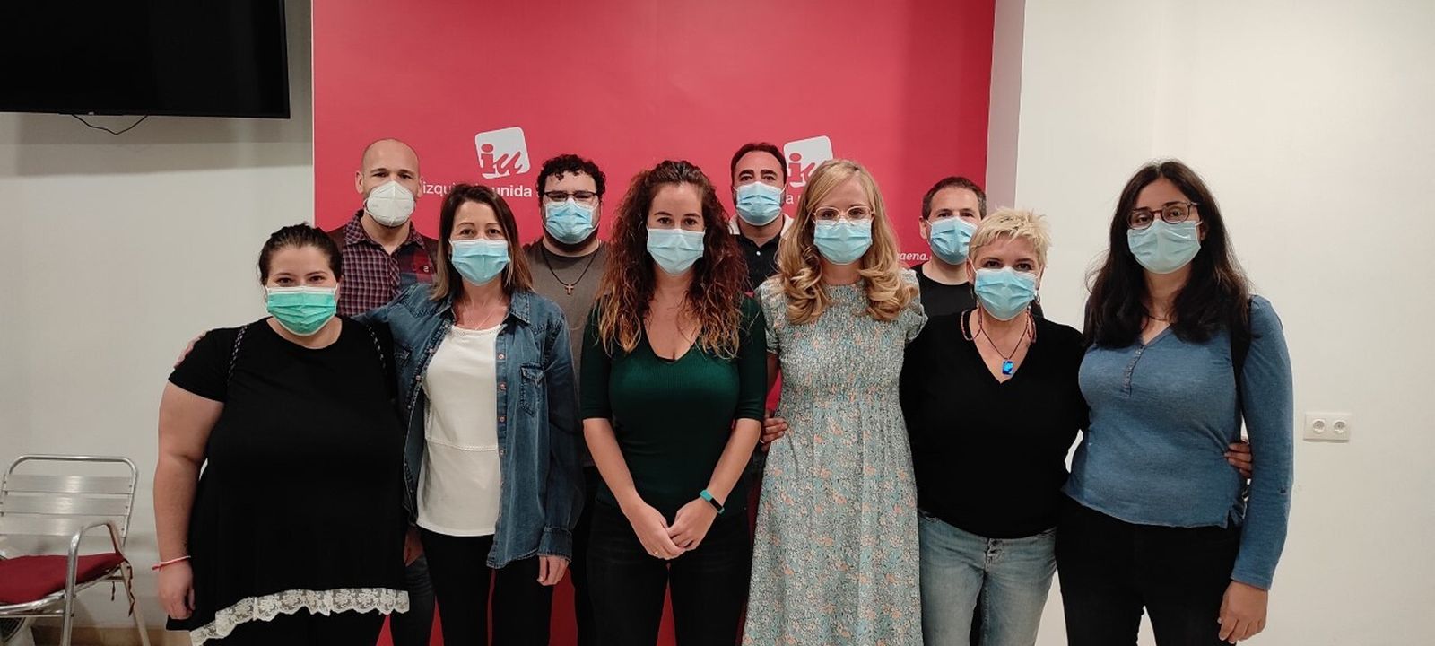 Equipo de Izquierda Unida de Baena en la elección de Cristina Vidal como nueva Coordinadora Local.