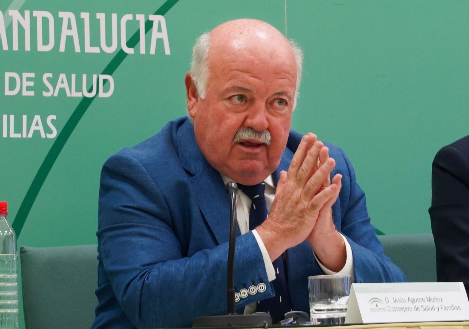 El consejero de Salud Jesús Aguirre