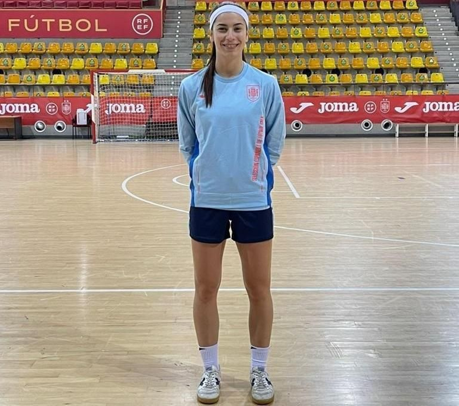 Eva González, con la selección española.