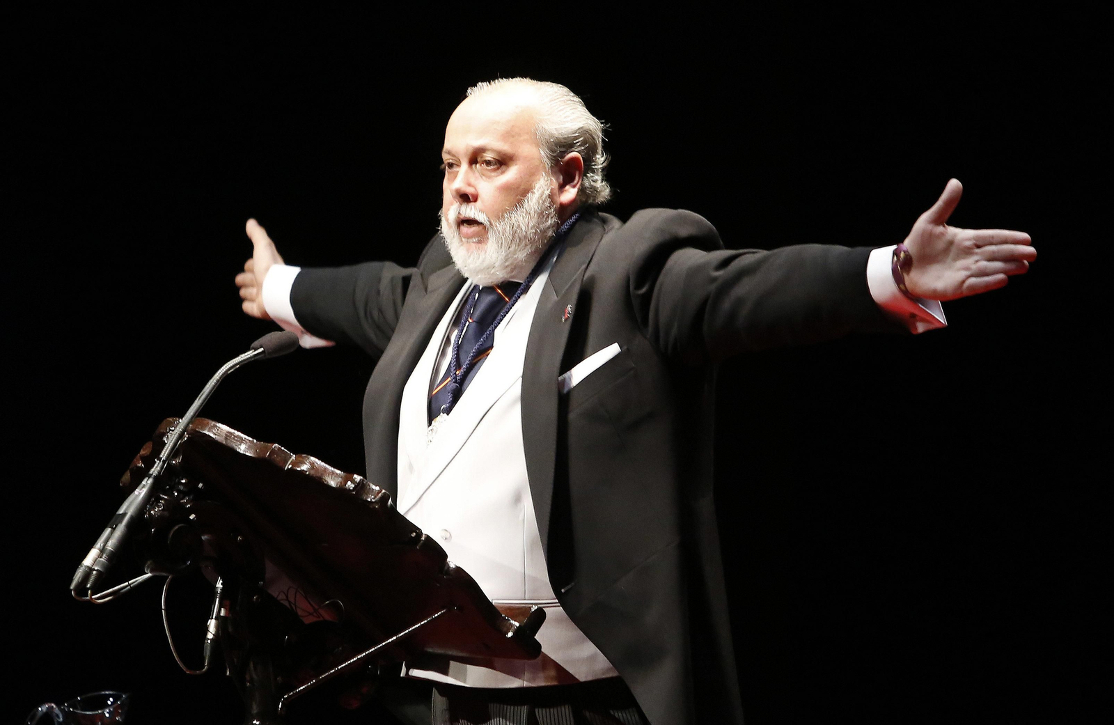 José Blas Moreno puso toda su fuerza en el pregón que regaló ayer a la ciudad.