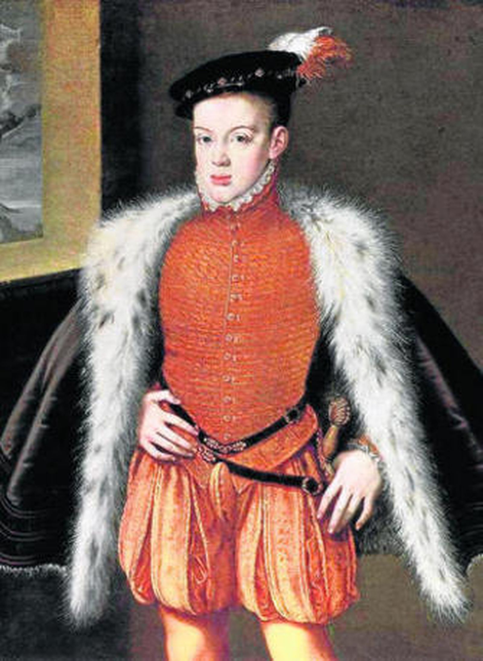 Retrato del príncipe Carlos, pintado por Alonso Sánchez Coello.