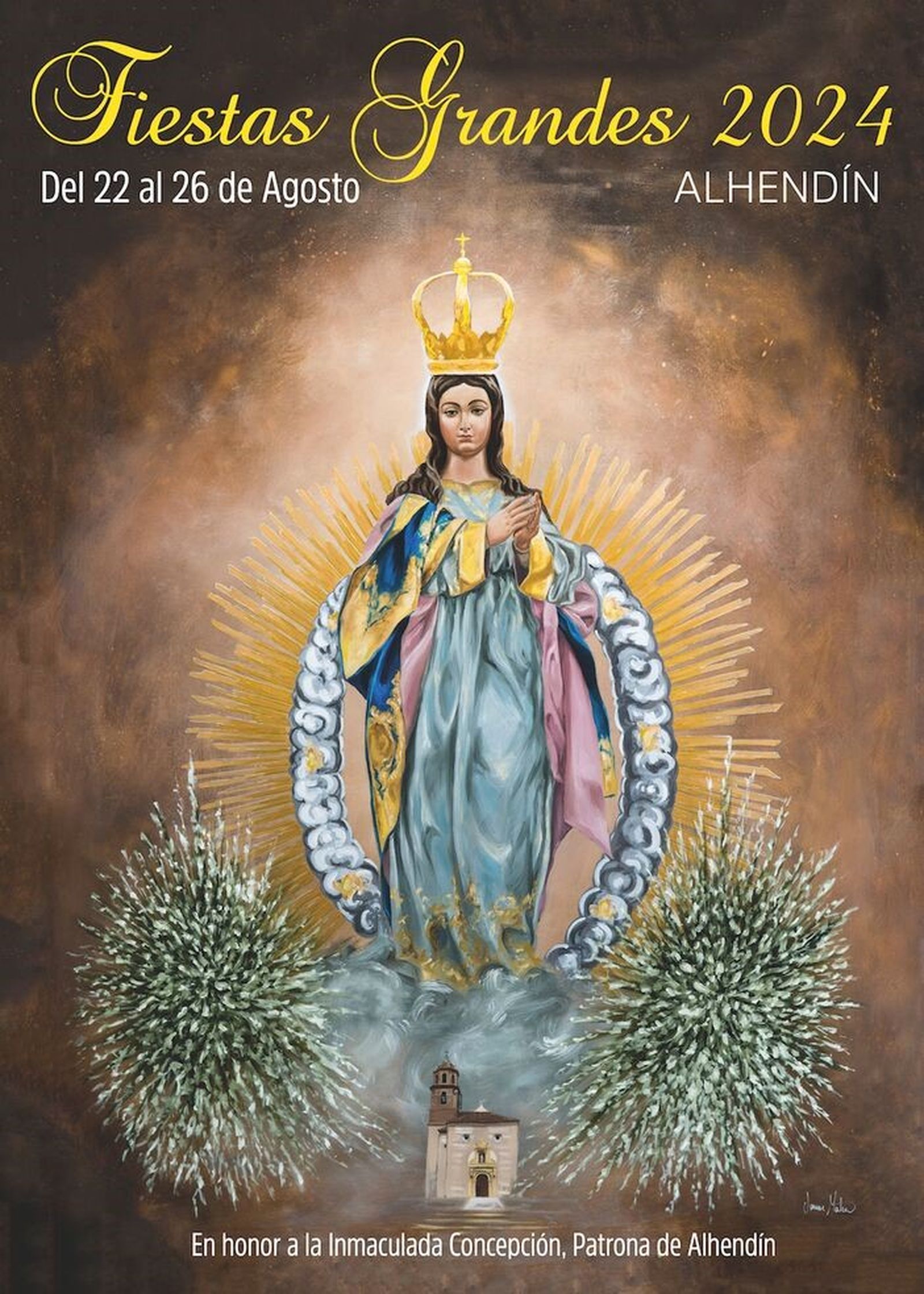 Cartel de las Fiestas de Alhendín 2024.