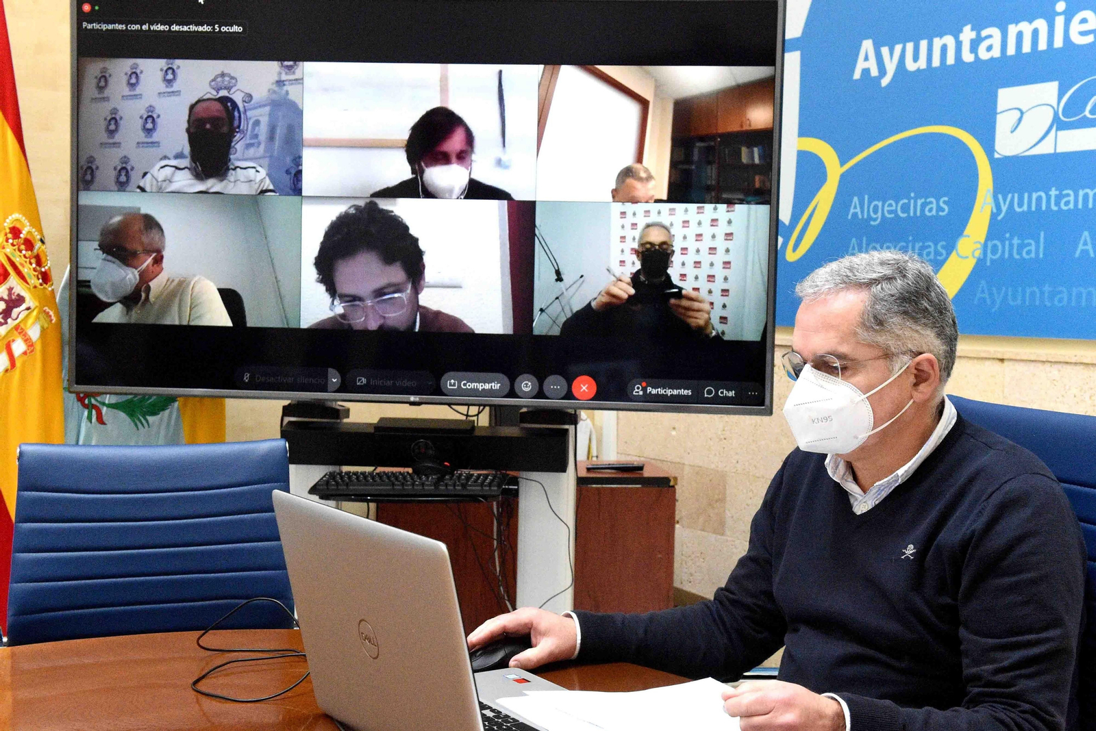 Reunión de la Junta de Portavoces del Ayuntamiento de Algeciras.