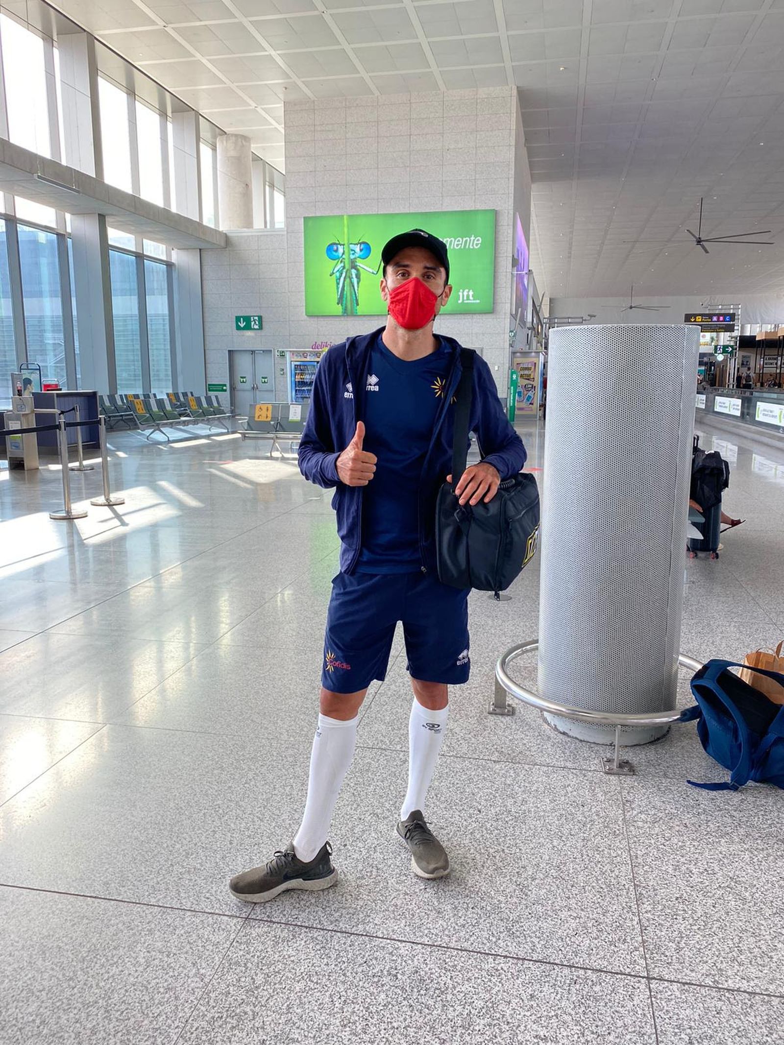 Luis Ángel Maté, antes de viajar para la disputa de la Dauphiné Liberé.